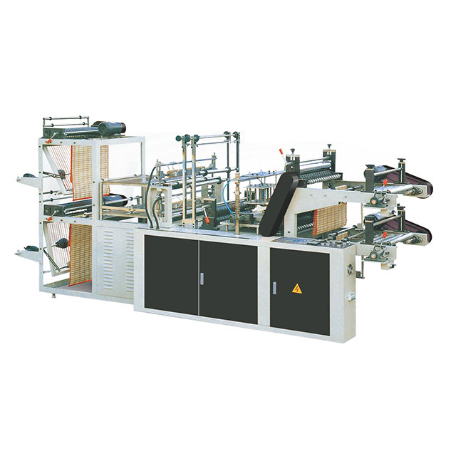 TS-RFLQ500-800   Heat Sealing And Cold Cutting Continuous Roll Vest  (flat Mouth) Bag Making Machine