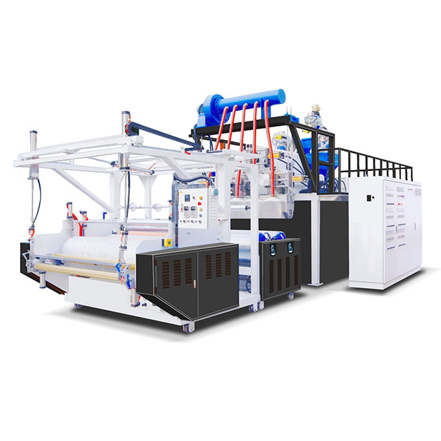 TS-LΦ 55/90/55x1850Fully high speed 3 layers co-extrusion PE cling film  machine group